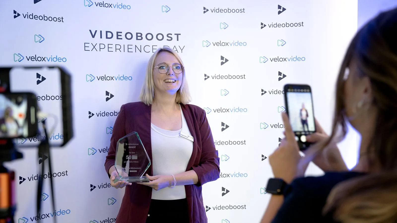 Award für über 50 produzierte Videos auf dem video experience day 2024