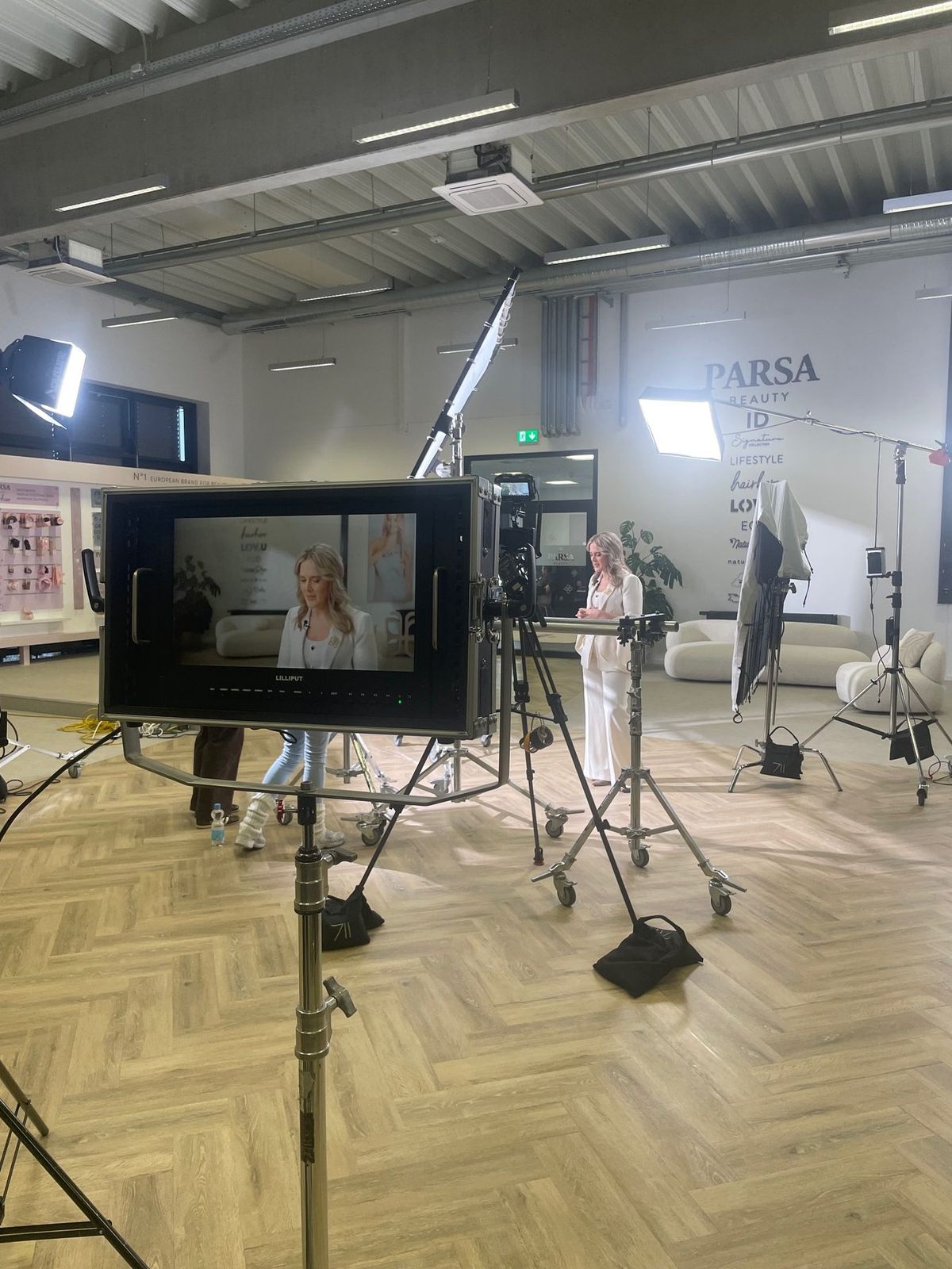 Lichtsetup für einen Consumer- und Beauty-Werbespot