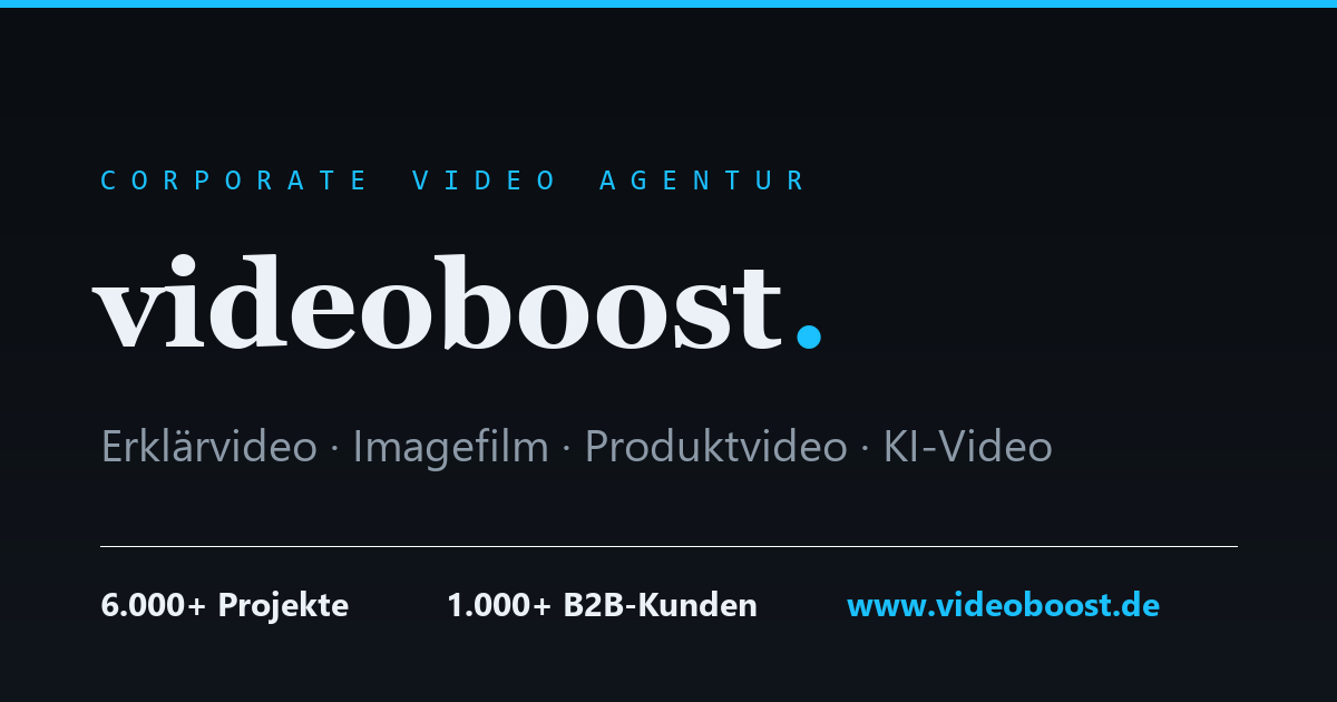 Bild von der Webseite von Boost Media GmbH - Videoboost