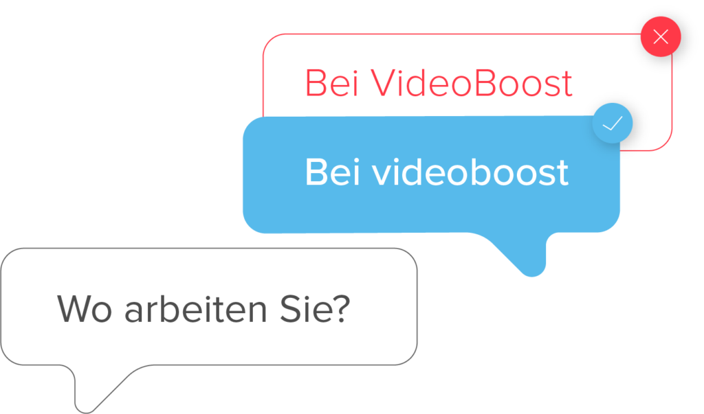 Schreibweise des Markennamens videoboost